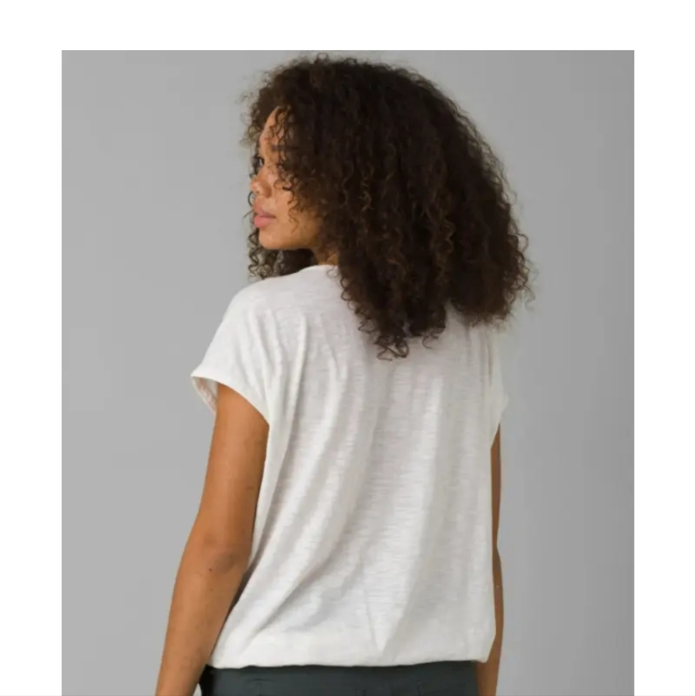 Prana Women's Small Ocupas Popover Top Soft White New with Tags - Picture 2 of 6